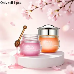 Sakura Honey Lip Balm, Moisturizing, Hydrating & Nourishing for Dry Lips, Repairs Cracked Lips, Transparent Jelly Texture, Suitable for Day & Night Care, Moisturize, Moisturizer