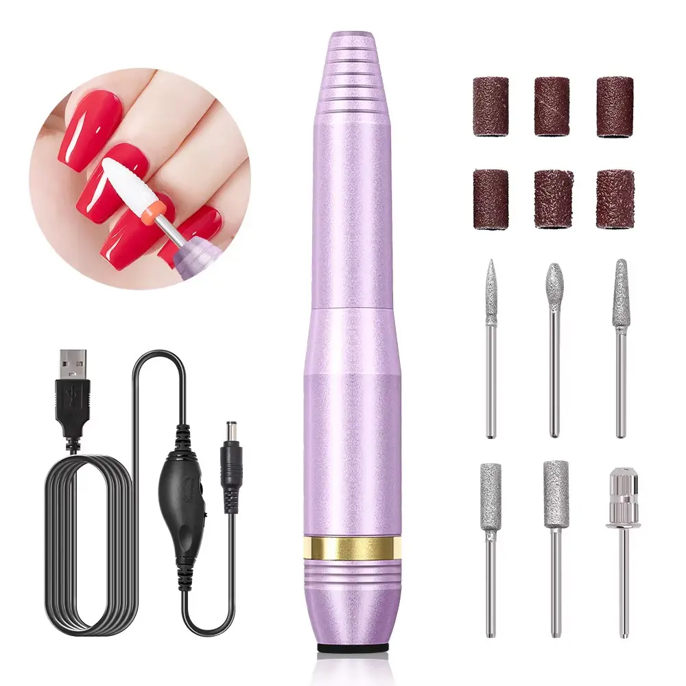 Metal Electric Nail Sander Gel Polish Remover Tools Protable Precision Nail Drill Machine Milling Cutter For Manicure