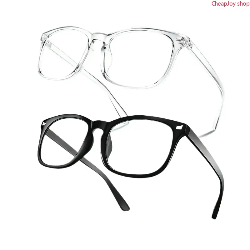 2026 2 Pcs Unisex Blue Light Blocking Glasses, equipped with anti-reflective HD polycarbonate lenses. Effectively reduce eye strain, ideal for gaming, working and long screen time all day.