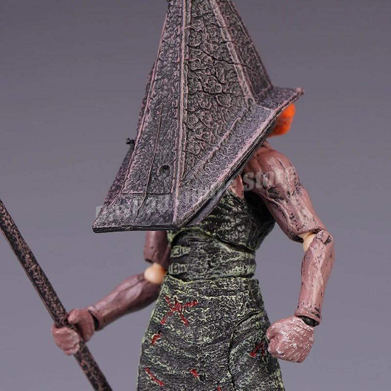 Figma Sp-055 Silent Hill Pyramid Head Action Figure 17cm Red Pyramid Thing Revelation 3D Figure PVC Bubble Head Nurse Model Toys