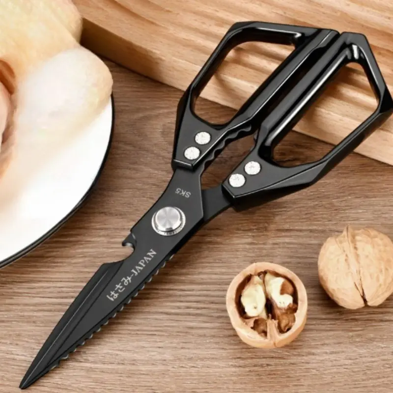 Sharp Strong Scissors, Stainless Steel Kitchen Shears, Chicken Bone Cutter, Multi-Use Meat Clipper, Durable Household Tool