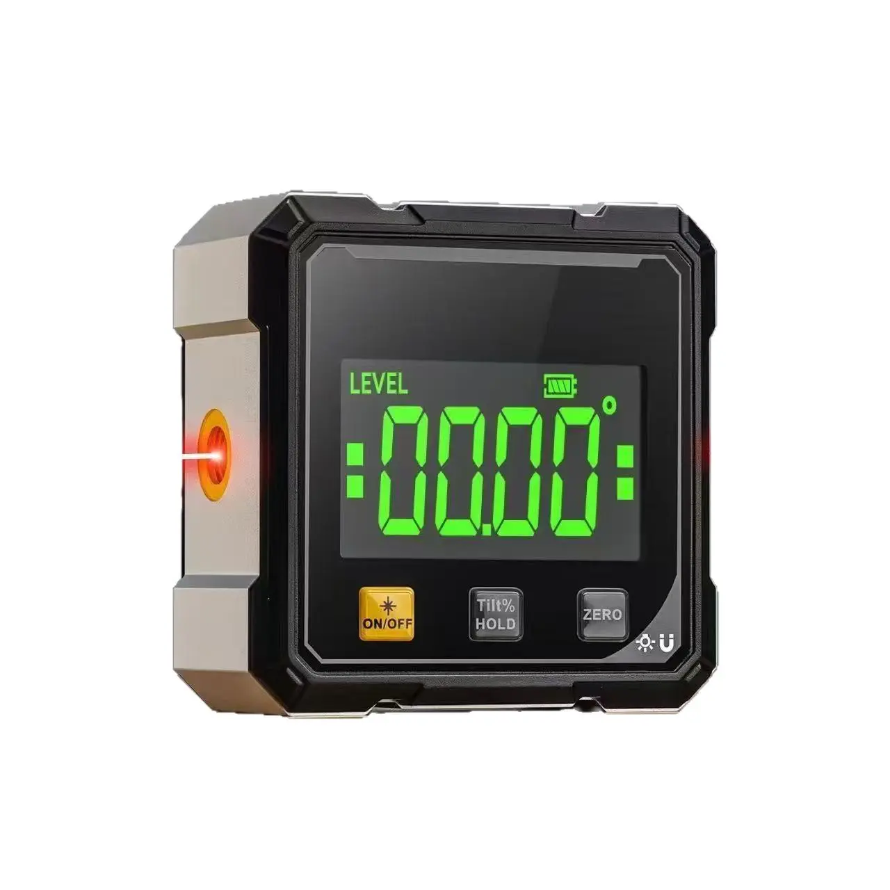 Digital dual laser level, high-precision inclinometer, angle slope measuring instrument, mini level