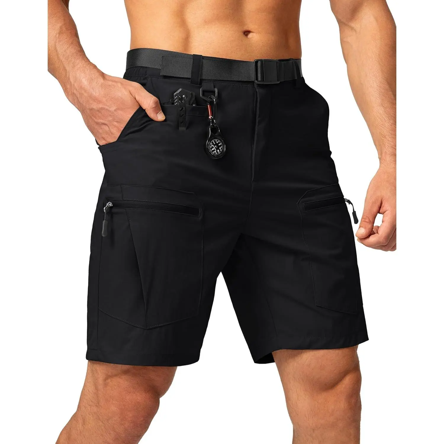 Women's Stretch Quick-Dry Camping&Hiking Cargo Shorts - Tactical Multi-Pocket Shorts for Fishing, Casual Outdoor Activities
