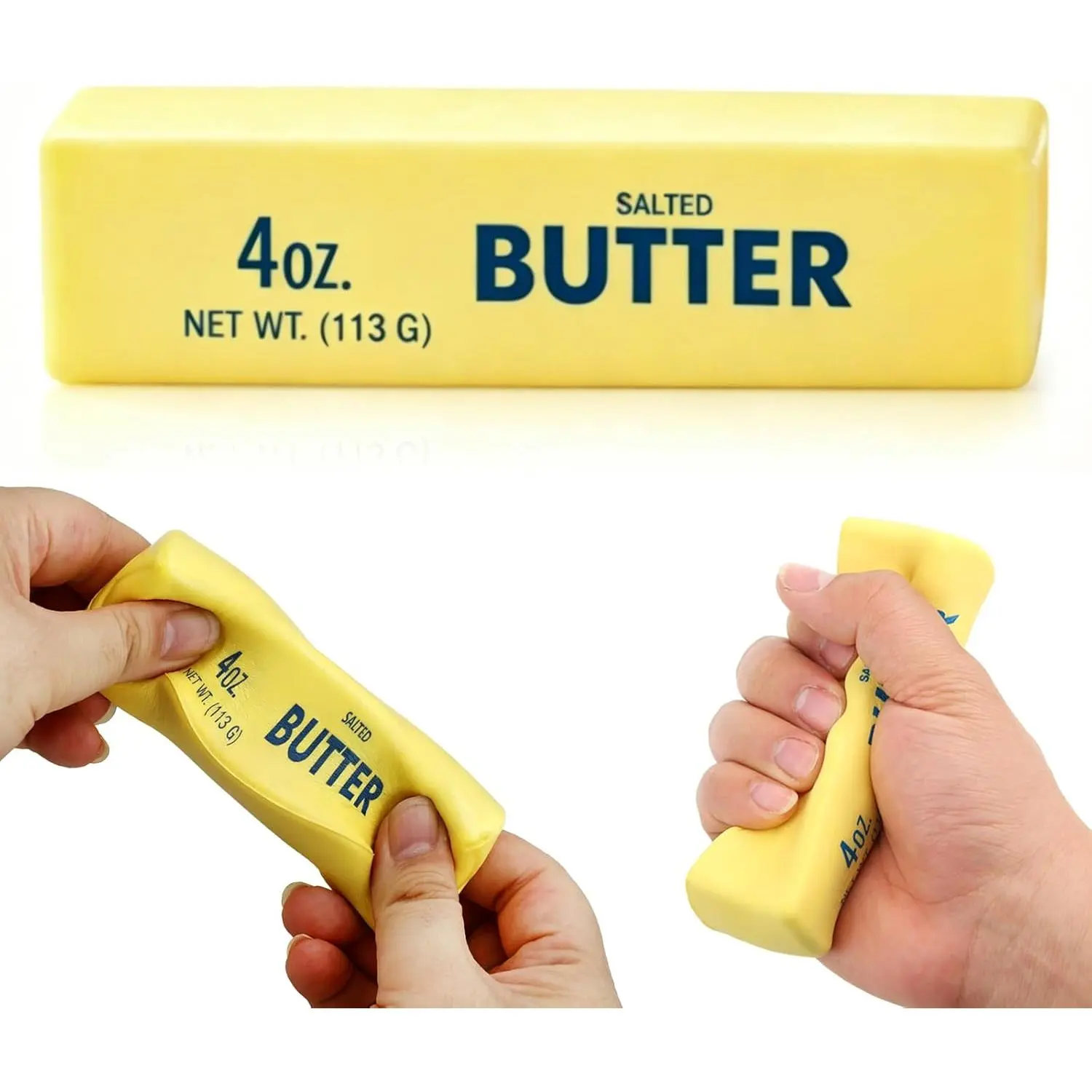 Butter Slow Rebound Squishy Fidget Toys - Soft Moldable ASMR Stress Relief Gadget, Kids Safe Sensory Friendly Goodie Bag Stuffers for Classroom Party Favors