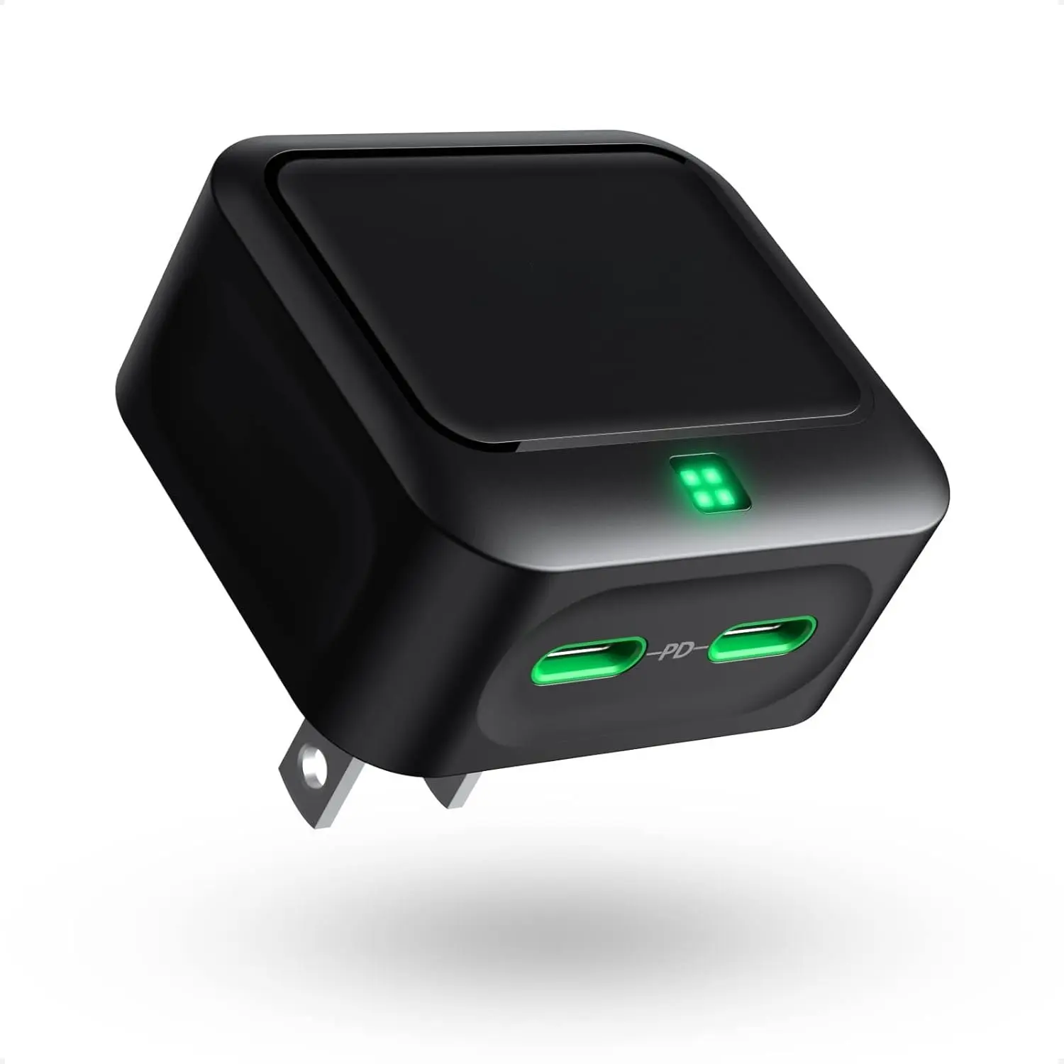 USB C Charger Block 45W,  Port Flat Wall Charger   Block |  Usbc Charger Block GaN+ PD Power Adapter with Foldable Plug Cube for  17/16/15 Series/iPad/Pixel//
