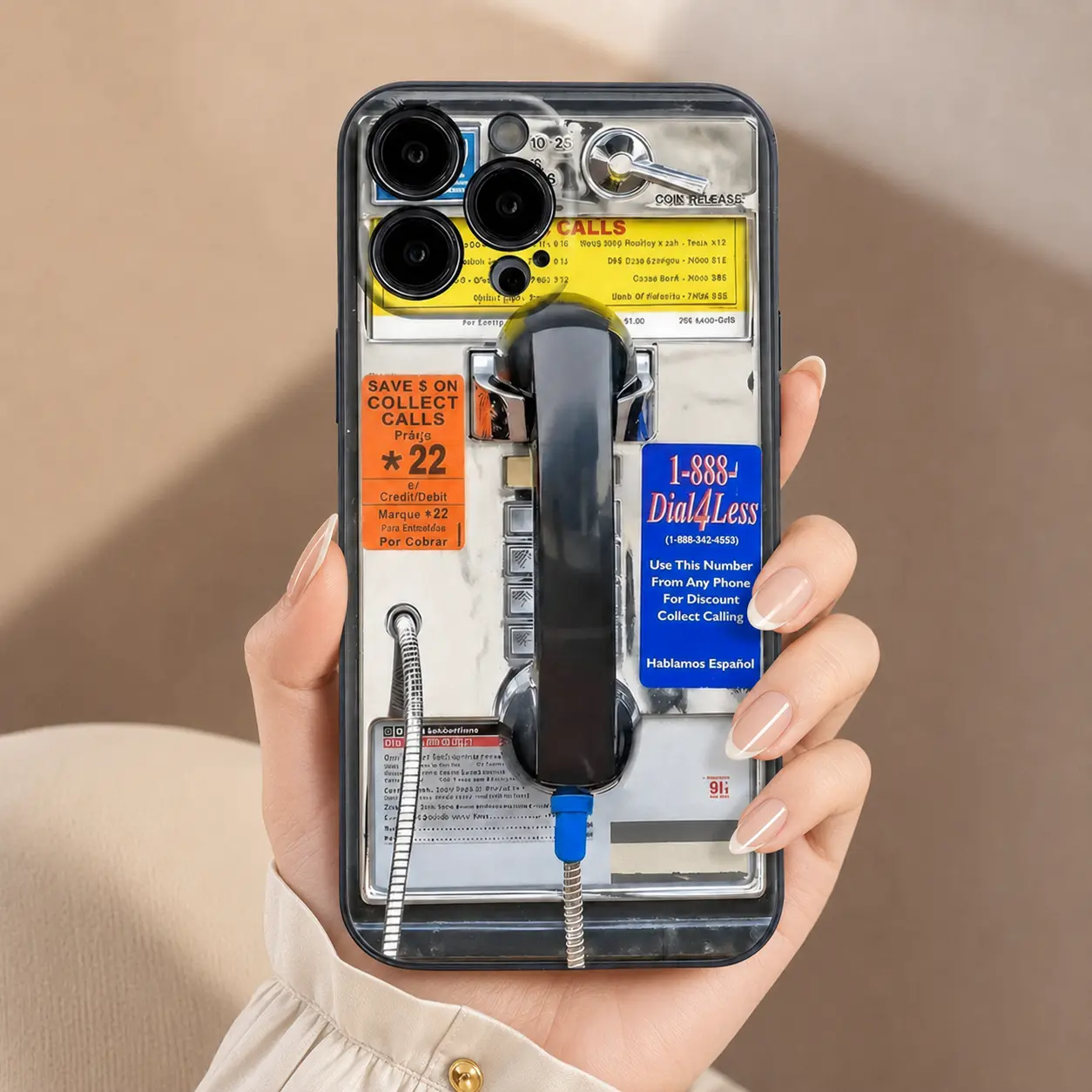 Vintage Phone Booth Pattern Phone Cases Shockproof Phone Protective Cover Phone Accessories iPhone 13 Case iPhone 11 Cases iPhone 12 Cases Protector Screen Protector