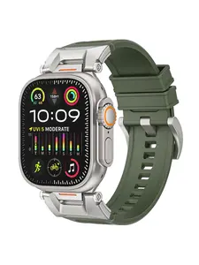 Non-Slip Textured Band, Rugged Rubber with Ergonomic Metal Buckle, Sports Style Accessory for All Seasons