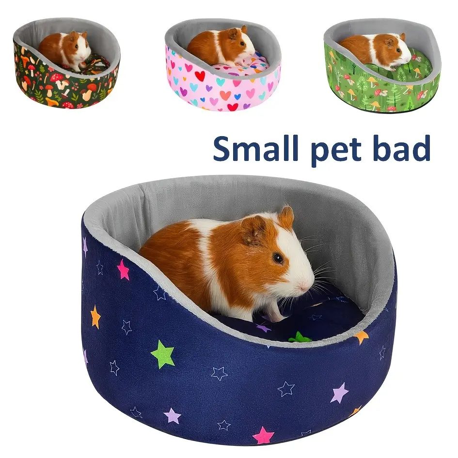 Washable Guinea Bed Rabbit, Warm & Comfortable Small Animal Sleep Bed, Ideal for Chinchilla, Squirrel, Hedgehog, Rat, All Seasons