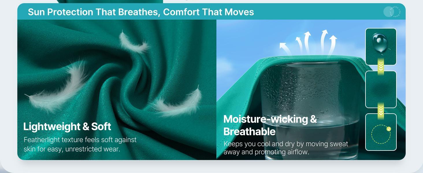 Baleaf Women's UPF 50+ Long Sleeve Crop Top Sun Shirt Lightweight UV Protection Workout Rash Guard with Thumbholes for Hiking and Running