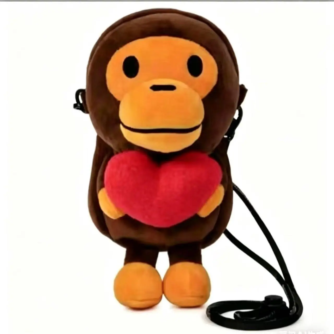 Plush Japanese Love Model Stuffed Baby Monkey Messenger Bag - Playful, No-Frills Trendy Mobile Phone Bag for Kids (Toys & Hobbies, Dolls & Stuffed Toys)