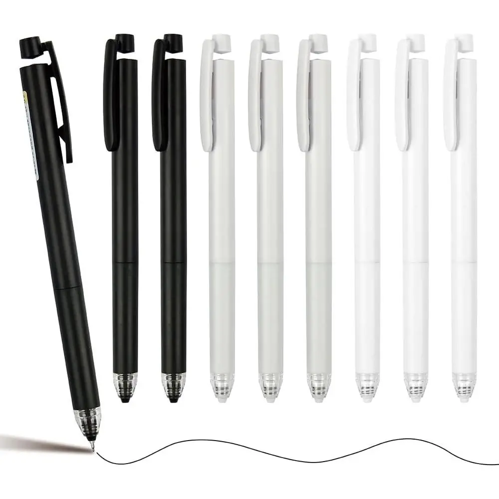 Gel Pens,Levitation Levitation Design of Pen Cap 0.5mm Fine Point,12-count Black Ink,Quick Dry Retractable Gel Ink Pens,Smooth Writing Pens for Journaling, Drawing & Note Taking