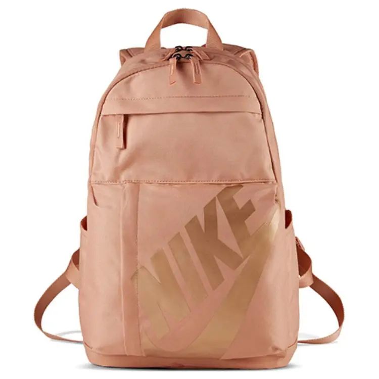 Nike Elemental Casual Sport Backpack for Men and Women – Logo-Emblazoned Polyester Backpack in Pink