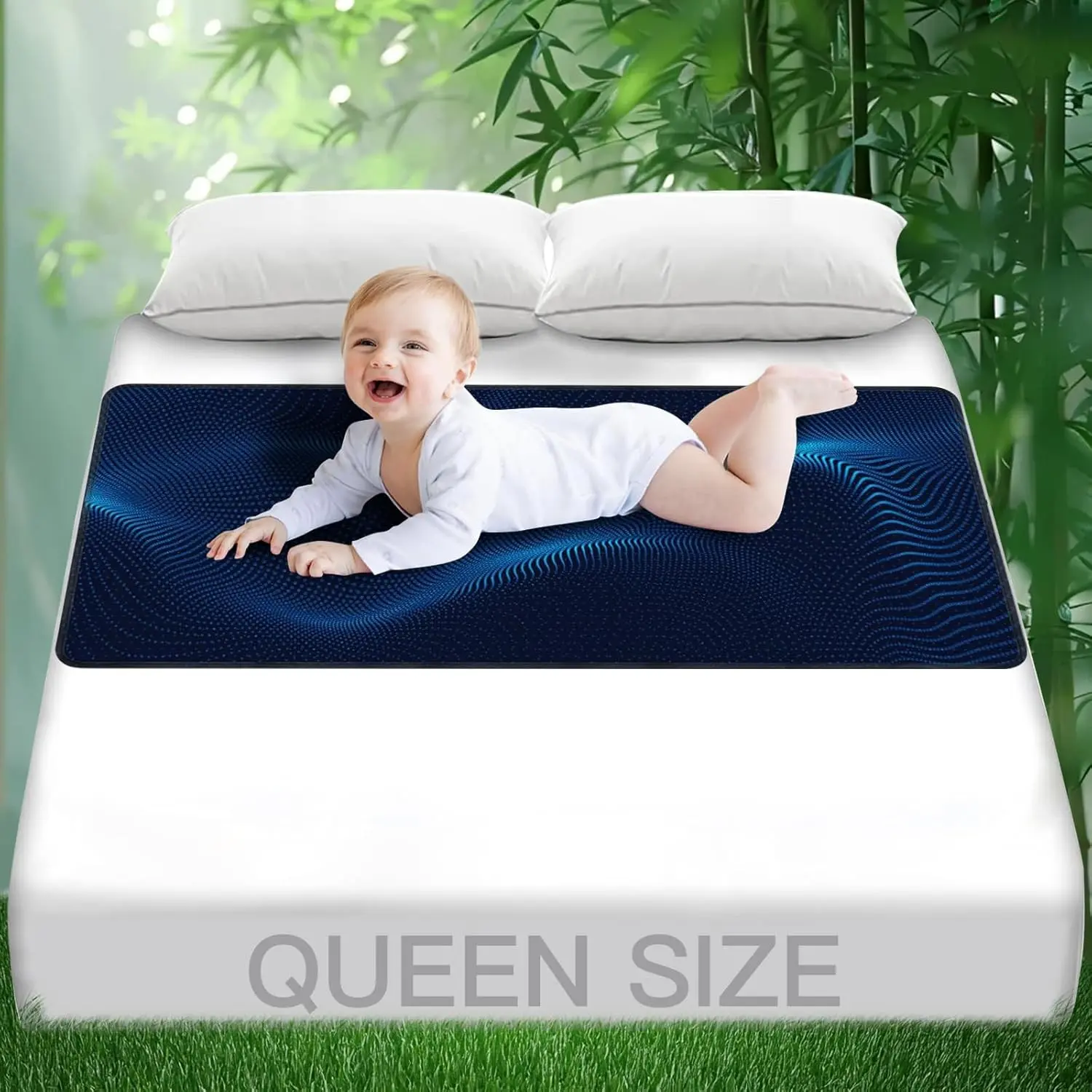 King Size Grounding Bed Mat (27x76in) for Women - Earth-Connected Therapy Accessory for Pain Relief, Sleep Support & Wellness