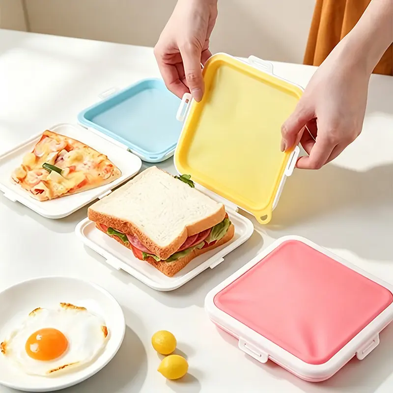 Sandwich and Toast Bento Box, Portable Outdoor Lunch Box, Student and Office Worker Lunch Box, Household Bento Box, Back to School