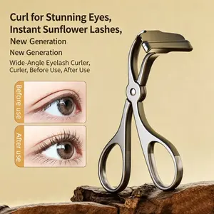 Frameless Eyelash Curler, Sunflower Wide-Angle, Beginner Friendly, Long-Lasting Curling, Curling Lashes, No Eyelid Pinching, Recommended by Makeup Artists, Beauty Lash Curler
