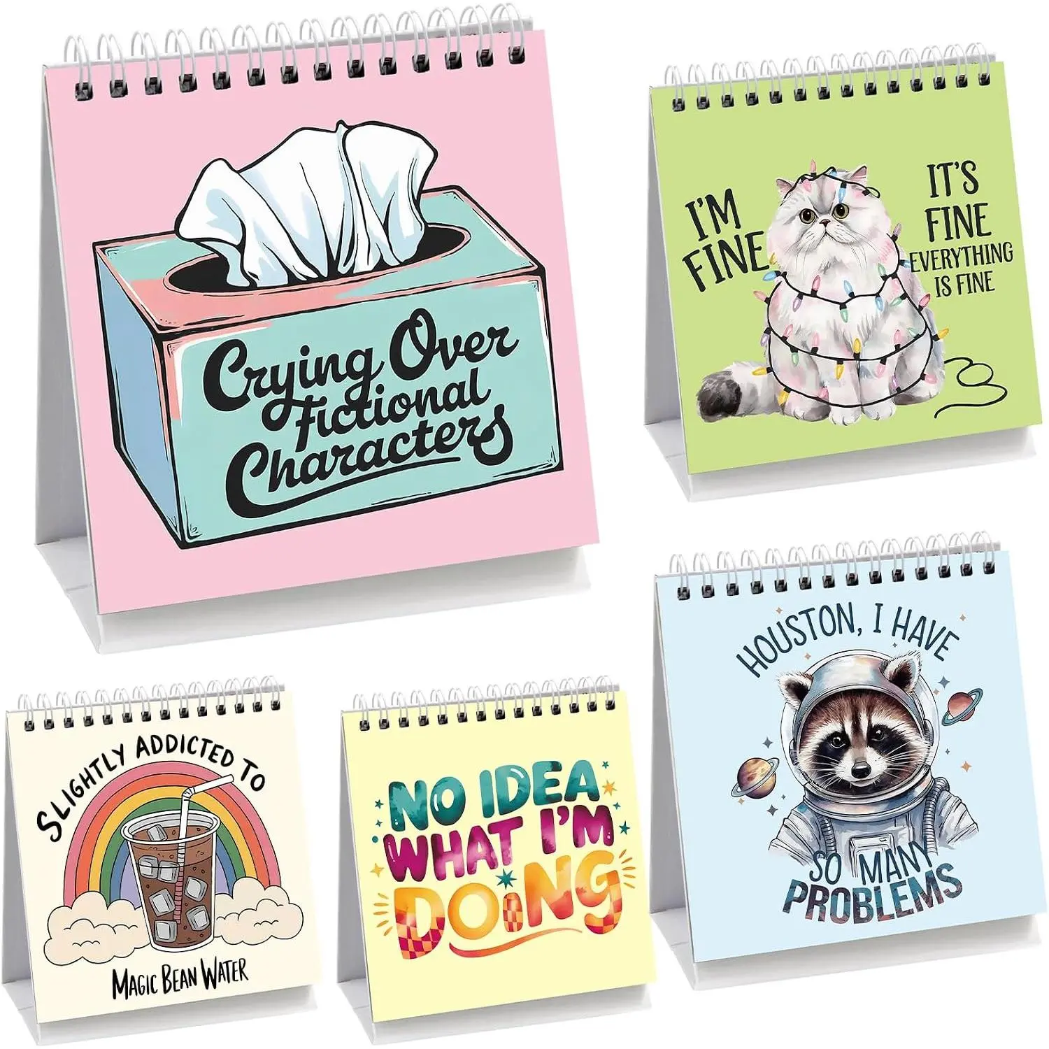 Funny Desk Signs Sarcastic Desk Decor 30 Flip Over Messages  | Novelty, Work, Office, Business, Coworker, Colleagues, Staff, Holiday, Christmas, White Elephant Favor
