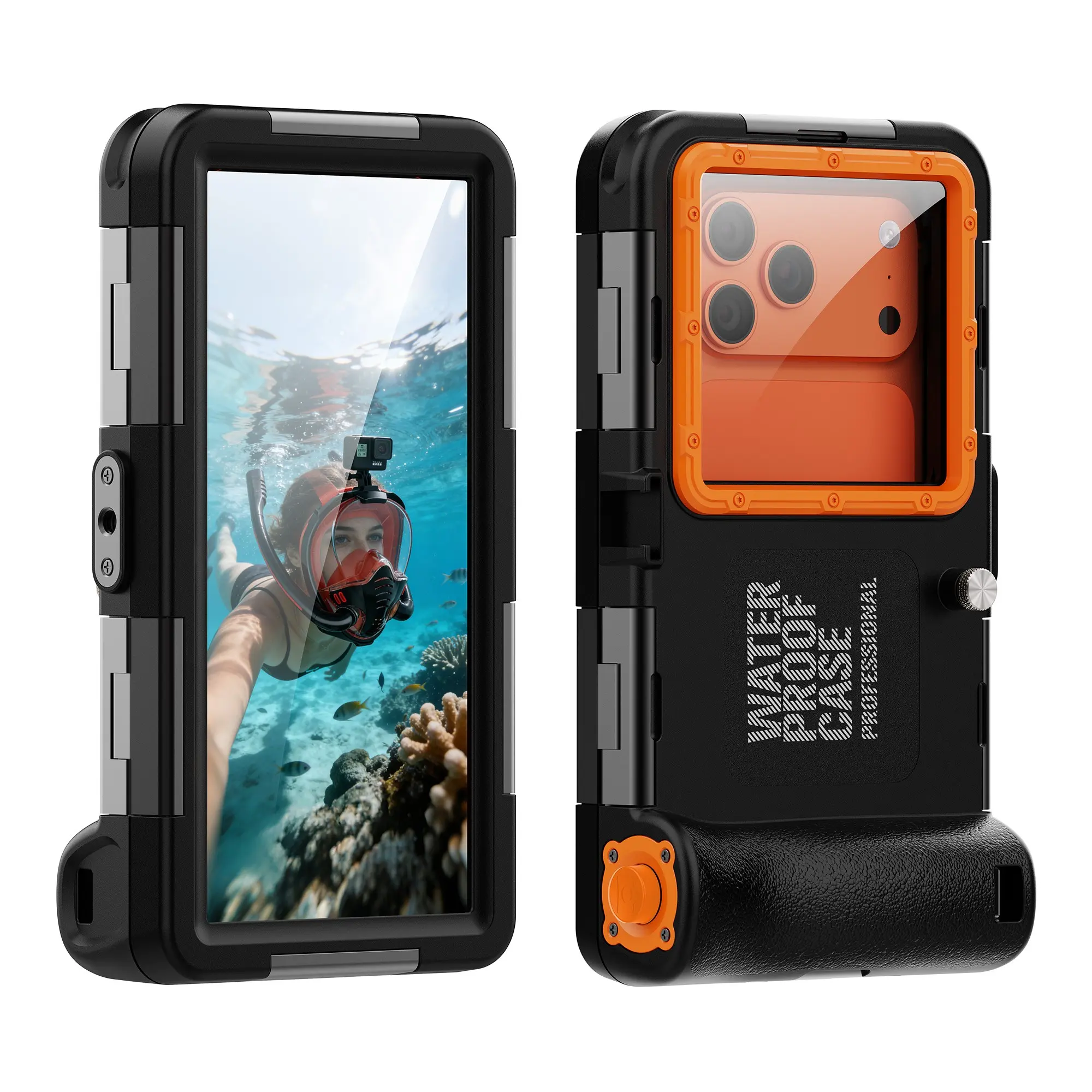 15m Diving Case for iPhone & Samsung, Protective Waterproof Phone Case Cover for Photos Videos, Compatible with iPhone 18-11, Samsung S26-S10 Ultra Plus
