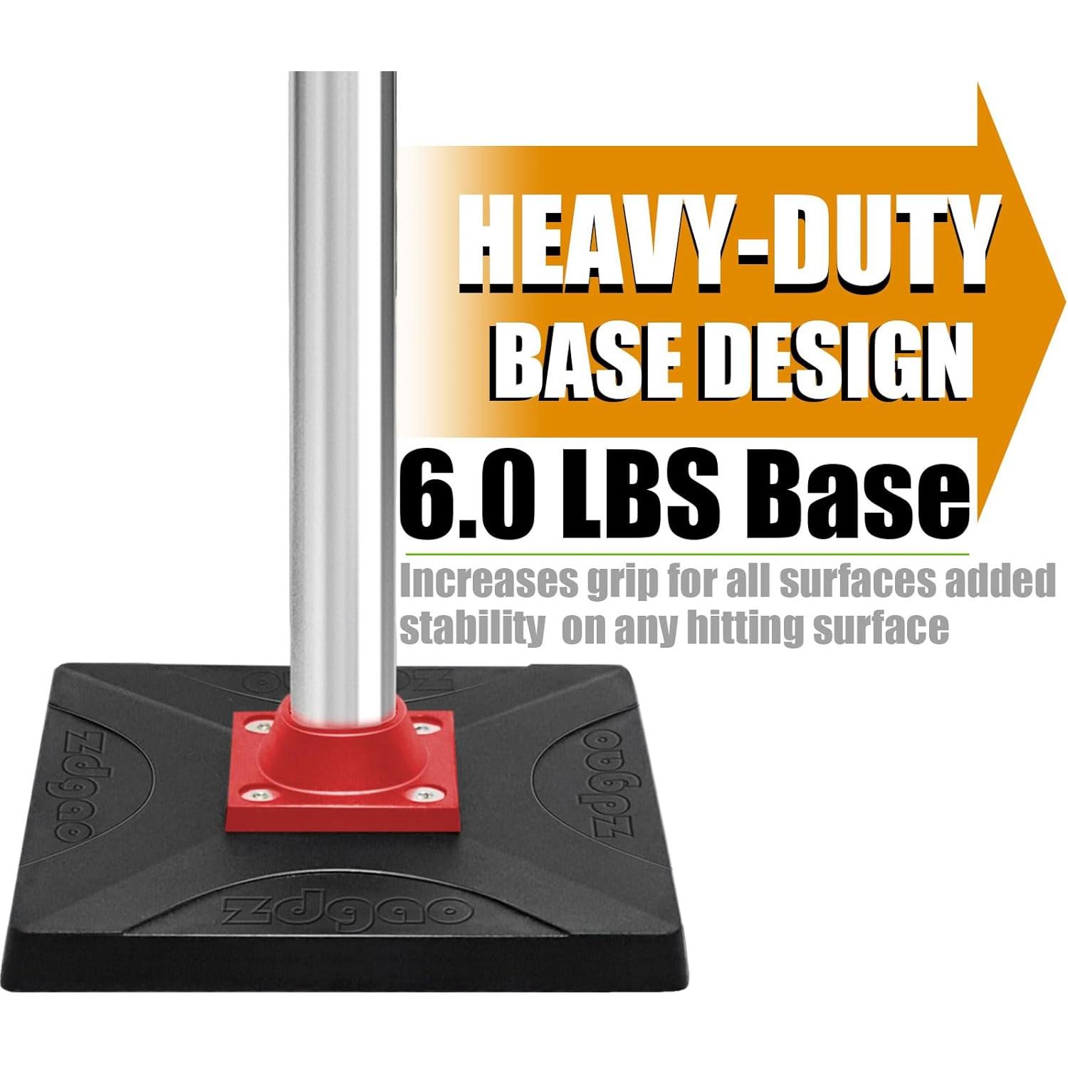 Baseball/Softball Batting Tee-(23"-37") Height Adjustable  Portable Baseball Tee with Removable Rubber Top and Heavy Duty Base for  Ages