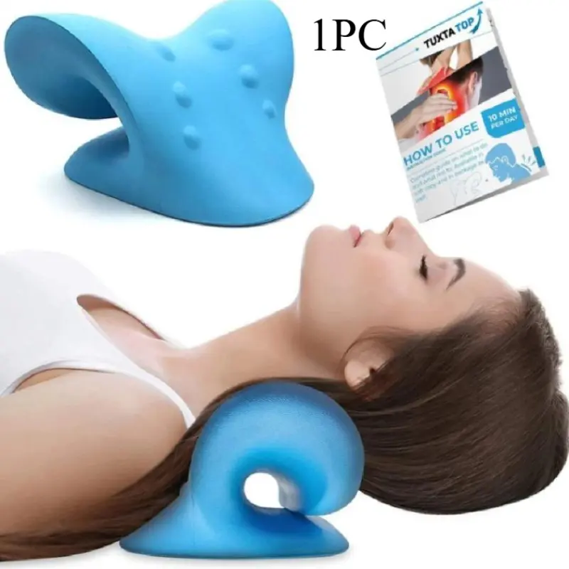 Cervical Massage Pillow Portable Gravity Acupressure Neck Correction Neck Support Sleep Repair Traction Pillow Body Care Therapy Home Spa Equipment