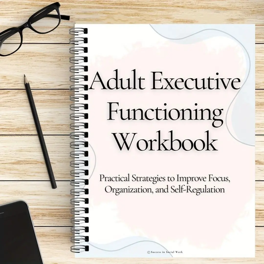 Adult Executive Function Workbook, Adhd Planner and Mood Journal, Learning Disability Workbook, Organize Tasks and Manage Emotions