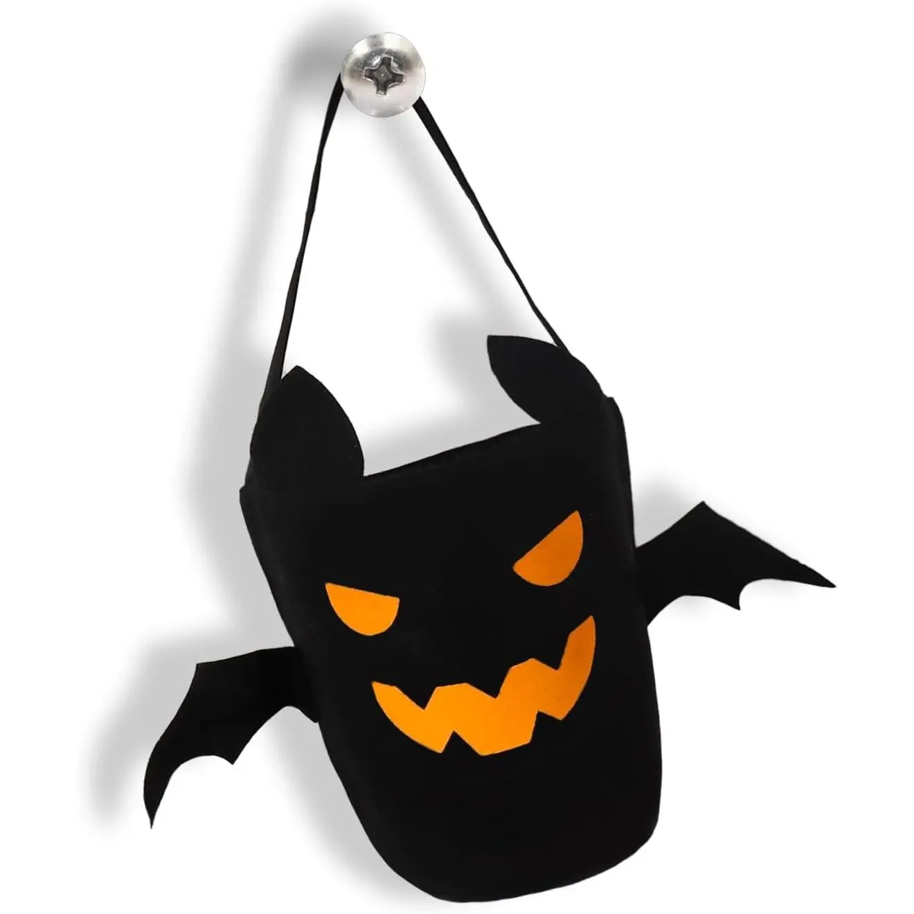 Halloween Bucket for Trick or  for ,Bat Candy Spooky Basket Multipurpose Portable   Bucket