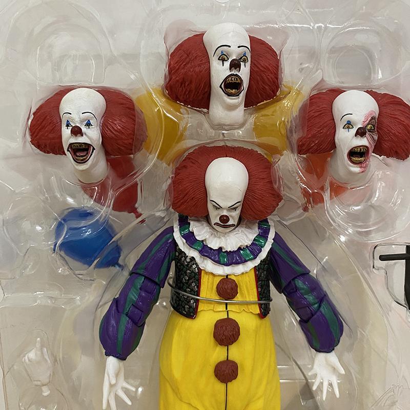 NECA Joker Stephen King Clown Pennywise Action Figure Toys For Halloween Decoration Gift
