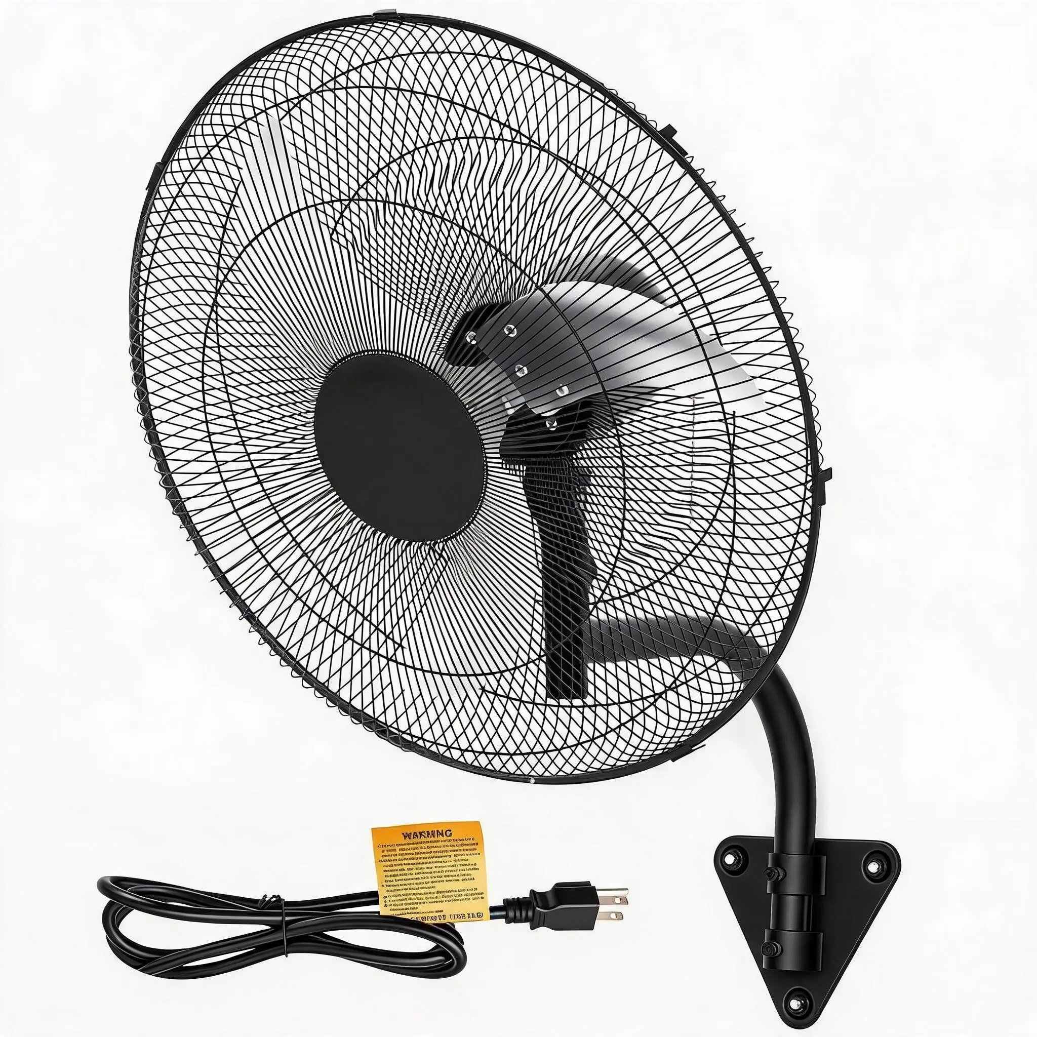18"/20" Wall-Mount Misting Fan, 3-Speed High Velocity Industrial Wall Fan with Controller, IP44 Waterproof Oscillating Fan for Home, Office, Garage, Commercial & Warehouse