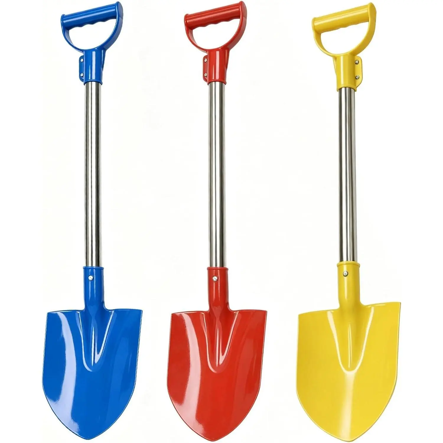 Heavy Duty 24inch Detachable Stainless Steel Beach Shovel, Sand Digging Shovel for Kids and Adults, Perfect for Digging Sand at Beach for Outdoor Activities