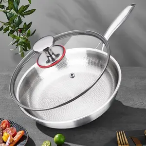 Professional Titanium Metal Forging Pot with Lid, Non-Stick Upgrade, Duraable and Scratch-Resistant, Even Heating, Compatible with All Stoves, Titanium Cookware