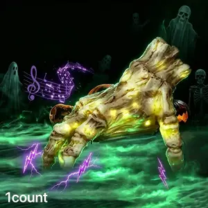 Halloween Horror Electric Crawling Skull Hand with Sound Effects, Perfect for Halloween Party Indoor Outdoor Decoration