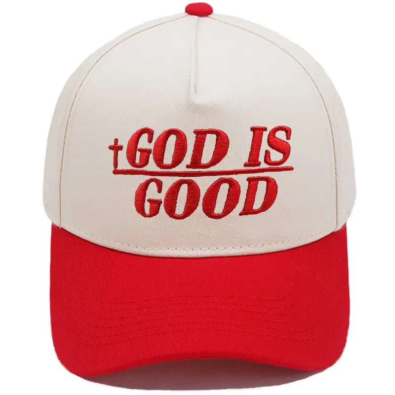 Aesthetic "God Is Good" Cross Baseball Cap - Trendy Christian Hat & Summer Accessory