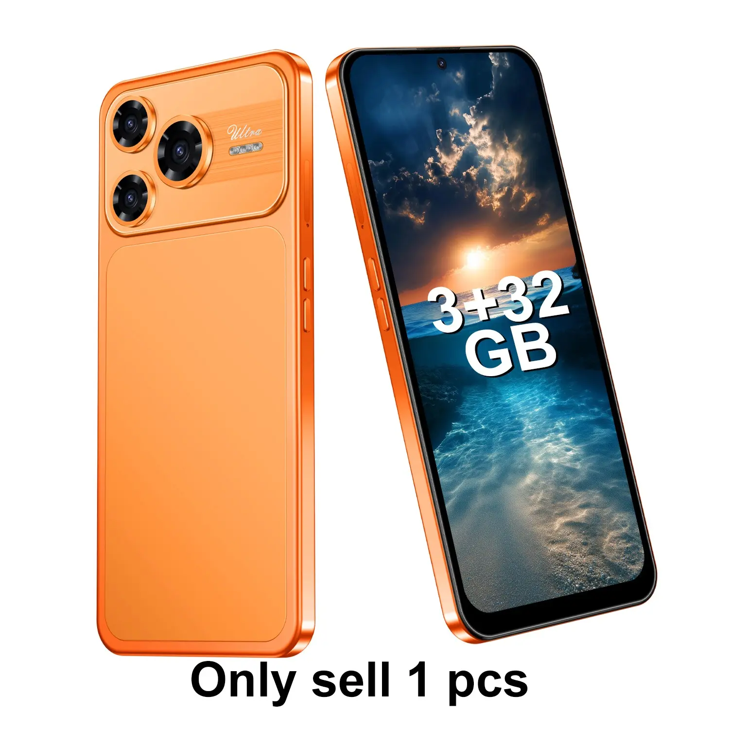 【Black Friday】18 Pro Max-3GB+32GB Memory Smartphone 6.56-inch Large Screen Global 4G Network Face Unlock Android 10.0 4 Core with One Click Camera Dual SIM Dual Standby Smartphone Suitable for Business
