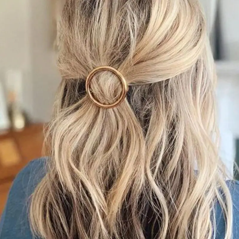【Black Friday】Elegant Round Barrettes, Durable & Stylish Hair Accessory for Everyday Wear, Fashion Hair Clips for Women & Girls