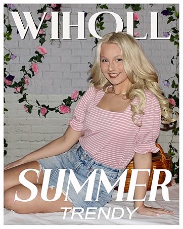 WIHOLL Tops for Women Summer Casual Ruffle Trim Sleeve Square Neck T Shirts