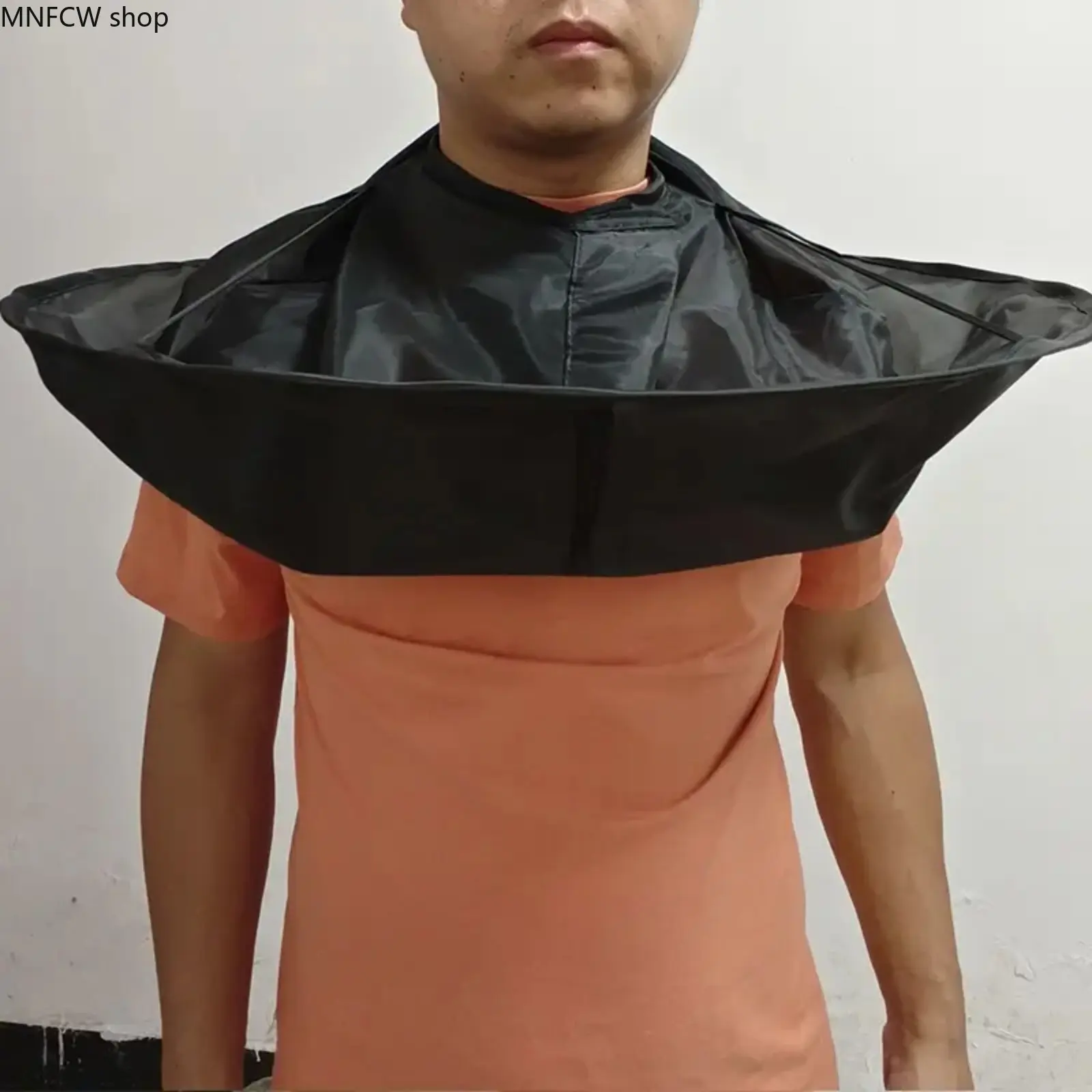 2026 Hot-Selling Adult Barber Shawl-Shape Haircut Cape, Waterproof Wrap with Anti-Fall Design, Essential Grooming Accessory for Home Salon Hairdressing Use, Cotton, Home Salon Use