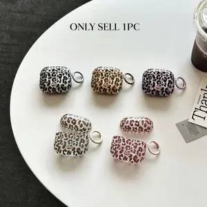 Fashionable Leopard Print Earphone Case for Apple AirPods Pro 3/2/4/3/2, Stylish Women's Headset Cover, Simple Design, PC Material, Non-Toxic, Protection