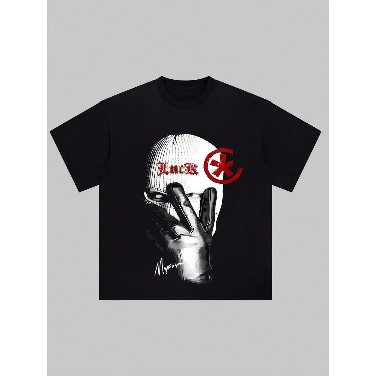 Summer 2026 100% CottonOversized Streetwear T-Shirt Set, Soft Cotton Round Neck Unisex Casual Tees, Retro "Around the World" & "World Wide" Graphic Bundle, Bold Lip & Ski Mask Prints, Versatile Alt & Hip-Hop Style Apparel for Outdoor TriUnisex Graphic Tee