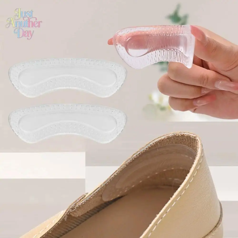 Unisex PVC Gel Heel Liners - 4Pairs Self Adhesive Anti Blister Non Slip Massage Shoe Pads for Loose Shoes, Unisex Users, Every Day, Pvc Liner, Multiple Events, Casual Wear