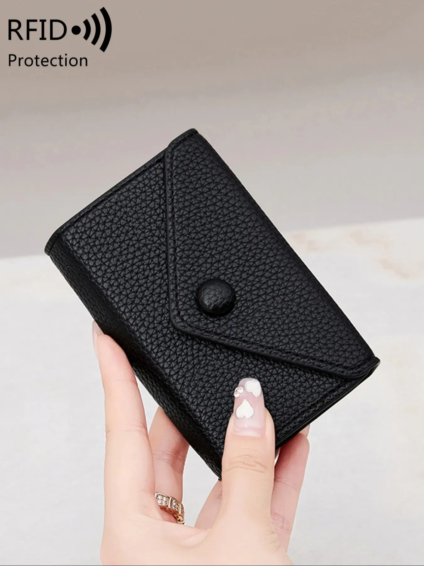 Solid Color Card Holder, Credit Card Organizer, Lightweight Portable Mini Wallet, Casual Versatile Short Wallet for Women & Men