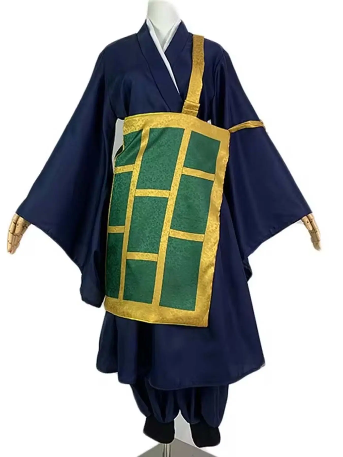 Geto Suguru Cosplay Costume Japanese Dark Blue Kimono Full Set Anime Role Play Outfit for Comic Con Halloween