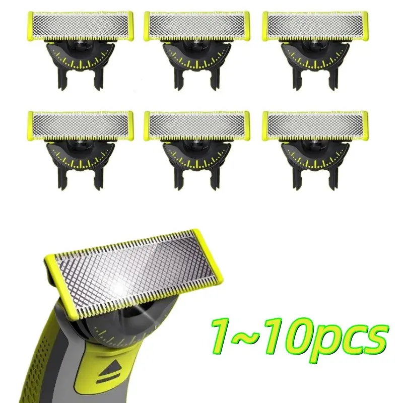 Oneblade Small T Razor Blade Replacement Set, Qp210/50 2523 2527qp652, 1-10 Pieces, Men's Perfect Gift, Shaving Tool, Replacement Shaver Head