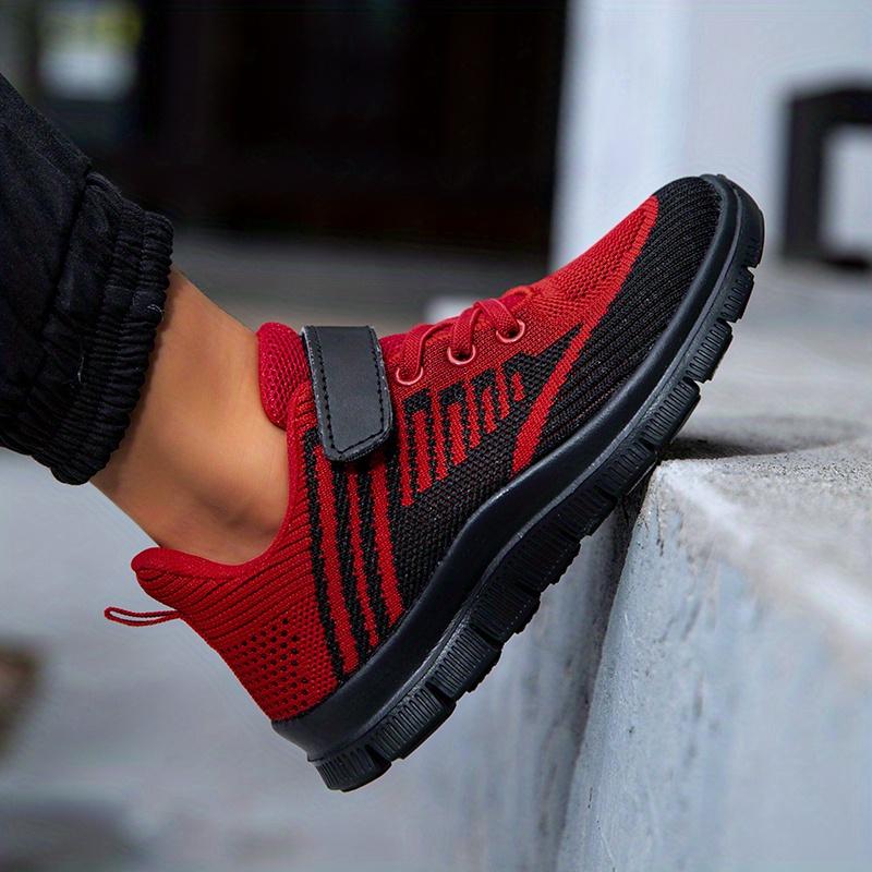 Kids.- Kids' Knitted Mesh Athletic Sneakers - Breathable, Lightweight Girl Shoes for Running, Stylish Trainers
