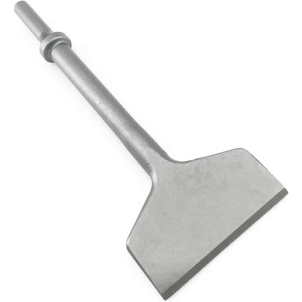 3" Width Pneumatic Air Chisel Bit - 1-Piece, .401" Shank, Tile Removal Tool, Wall & Floor Tile Remover, Floor Scraper, Compatible with Air Hammer