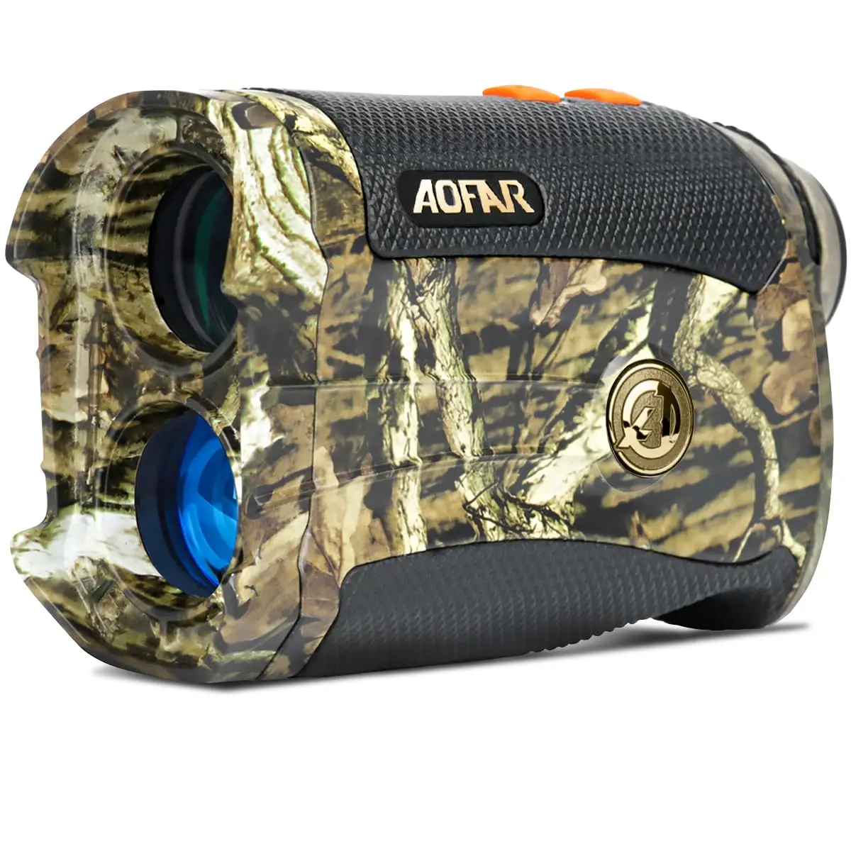 HX-1200T 6X 25mm Waterproof Rangefinder, 1200yd Hunting Archery Tool with Angle & Horizontal Distance, Range/Bow Modes, Free Battery Gift Package