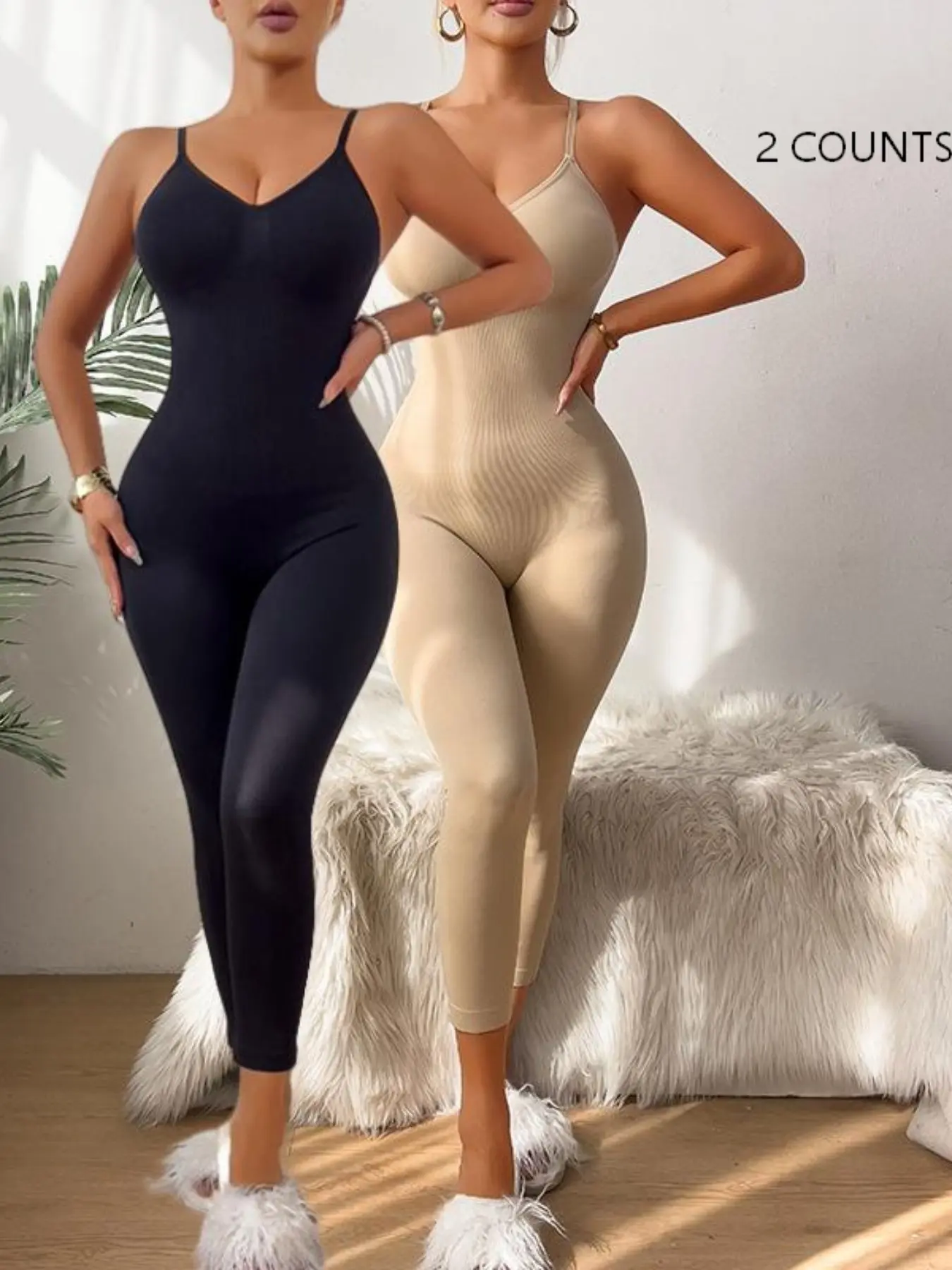 Women's Seamless Shapewear Pants, Waist Cinching & Butt Lifting, Long Sleeve Design, Perfect for Daily Wear, Comfortable Fit