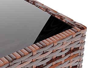 Amopatio Greenish Spring 4 Pieces Patio Furniture Set with Glass Table, Modern Outdoor Swivel Rattan Wicker Bistro Conversation Set, Comfy Chairs for Family Party Backyard Garden Porch Amopatio Greenish Spring 4 Pieces Patio Furniture Set with Glass Table, Modern Outdoor Swivel Rattan Wicker Bistro Conversation Set, Comfy Chairs for Family Party Backyard Garden Porch