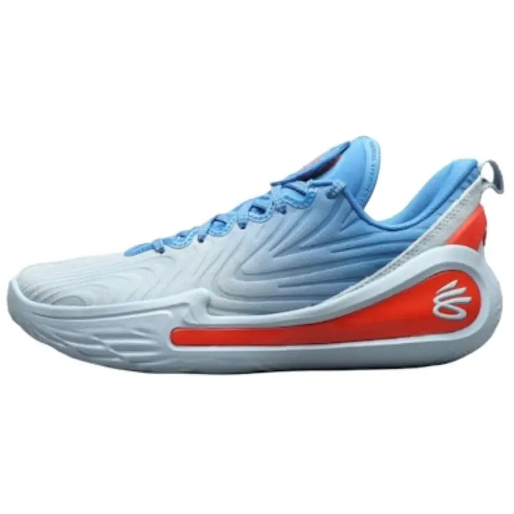 Under Armour Curry 12 Low-Top Basketball Shoes for Men and Women with Slip-Resistant and Durable Design in Blue and Yellow Trending Shoes, House White Official Shoes to Get / Maison Mihara