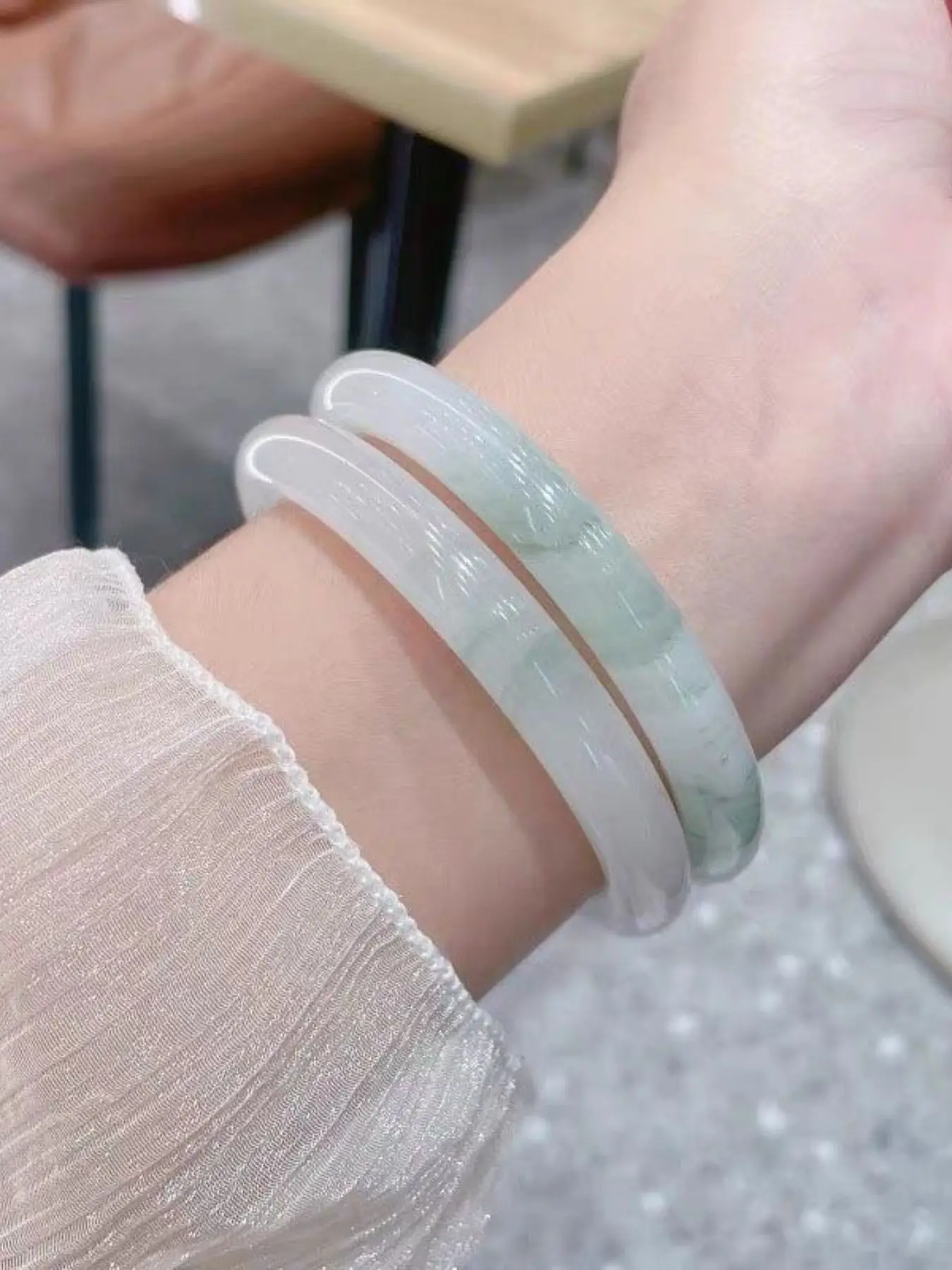 New Jade-Like Greenstone Bracelet, Fresh Style Bangle, Perfect Gift Choice, Elegant Accessory for Women, Trendy Jewelry Piece