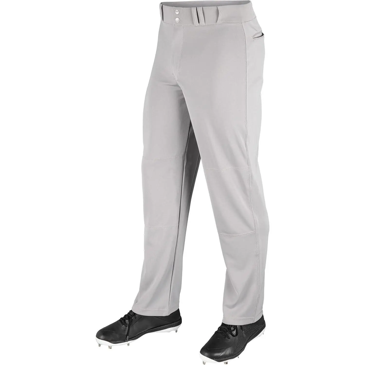 Boys' Universal Baseball and Softball Pants in a Relaxed-Fit Open-Bottom Style, Breathable Polyester with Double Knee and Brass YKK Zipper, Baseball Pants, Cool Iron