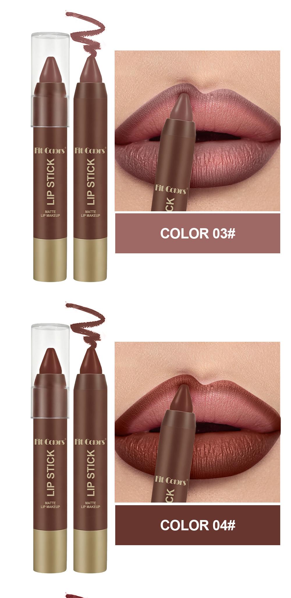 Erinde Matte Lipstick Crayon for Women, Warm Reddish Brown 24 Hour Lipstick Lip Liner Pencil, Neutral Lip Stick Long Lasting Waterproof, Vegan & Cruelty-Free
